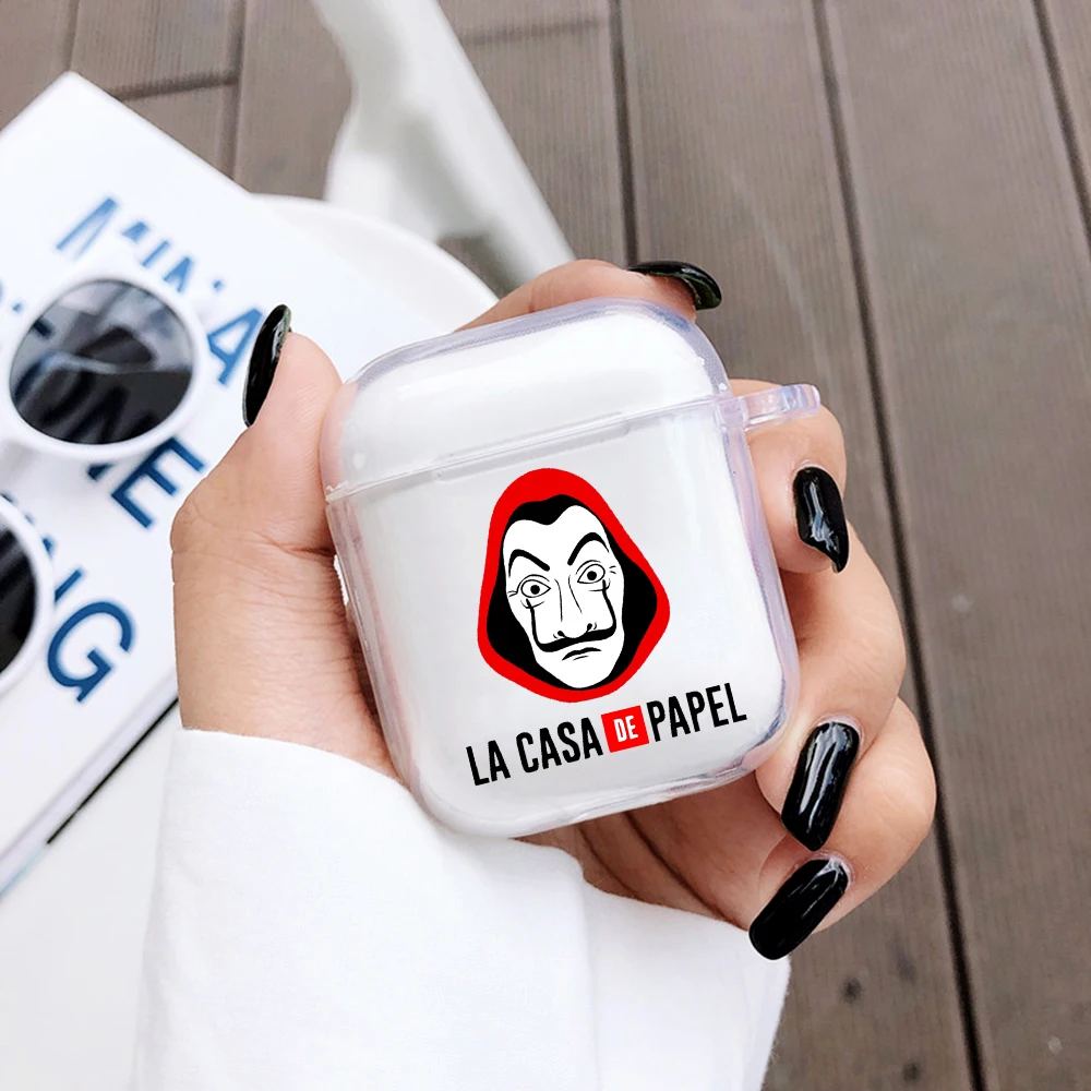 Испания ТВ деньги Heist дом Бумага La Casa De Papel наушники чехол для Aipods 1 2 мягкий