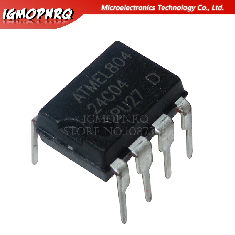 10 шт. AT24C04N 24C04N 24C04 AT24N04 DIP-8 EEPROM (512x8) 4K 1 8-5 5 новый оригинальный | Электронные