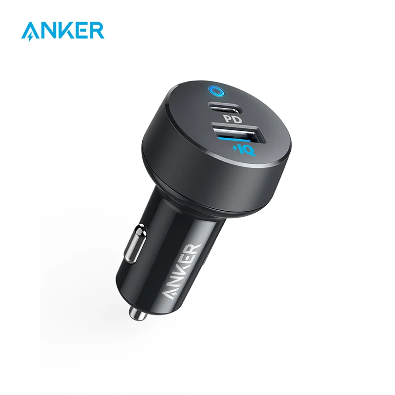 

Anker Car Charger USB C 30W 2-Port with 18W Power Delivery and 12W PowerIQ PowerDrive PD 2 with LED for iPad iPhone and more