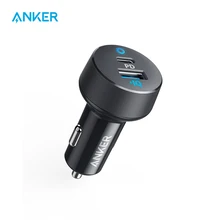 Anker Car Charger USB C 30W 2-Port with 18W Power Delivery and 12W PowerIQ PowerDrive PD 2 with LED for iPad iPhone and more