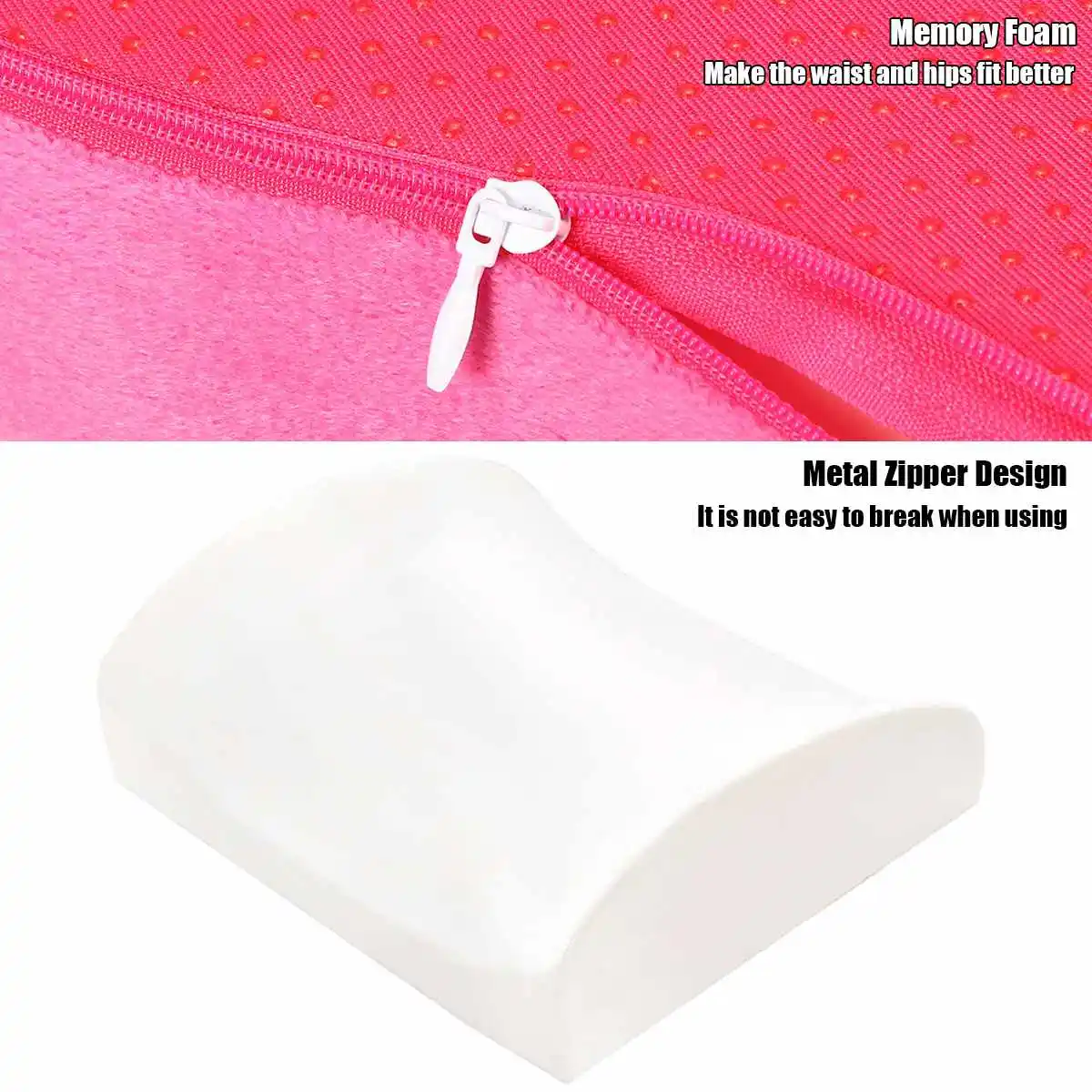 

Car Seat Cushion Coccyx Orthopedic Memory Foam Seat Massage Chair Back Cushion Pad Office Massage Cushion