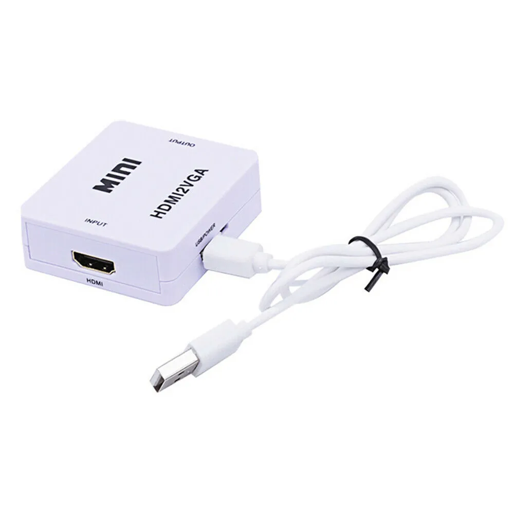 1080P HDMI в VGA конвертер коробка Full HD видео HDMI2VGA адаптер с 3,5 мм Jack аудио выход для ПК ноутбука DVD PS4 XBOX360