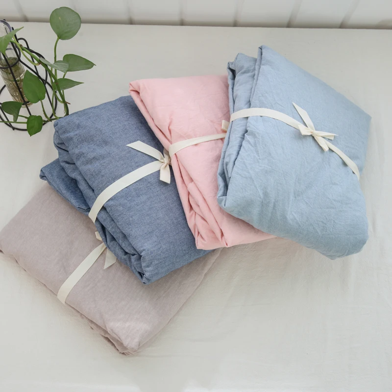 Простыня розовая для одеял простыня из 100% чистого хлопка односпальных и