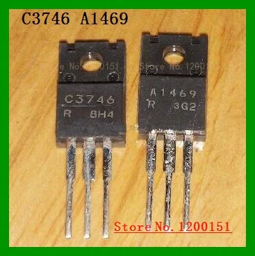 10 шт./лот =(5 пар) C3746 2SC3746 A1469 2SA1469 to220f | Электронные компоненты и принадлежности