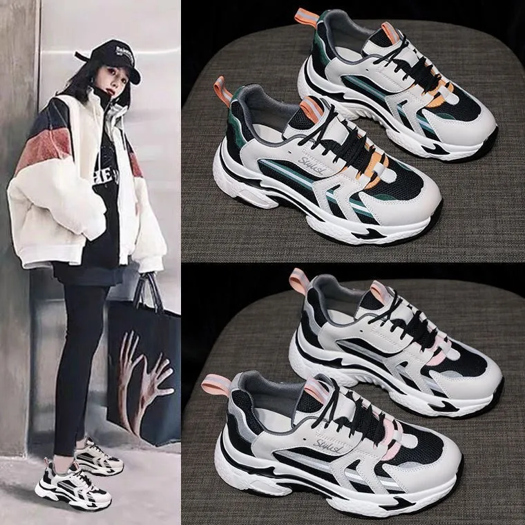 

2022 New Women Sneakers Fashion Casual Shoes Woman Comfortable Breathable Flats Female Platform Sneakers Walking Chaussure Femme