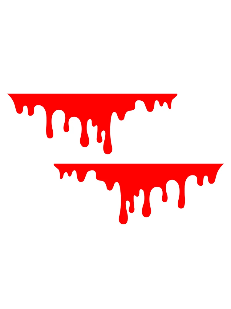 Автомобильные красные наклейки с кровью автомобильные на Хэллоуин Стильные