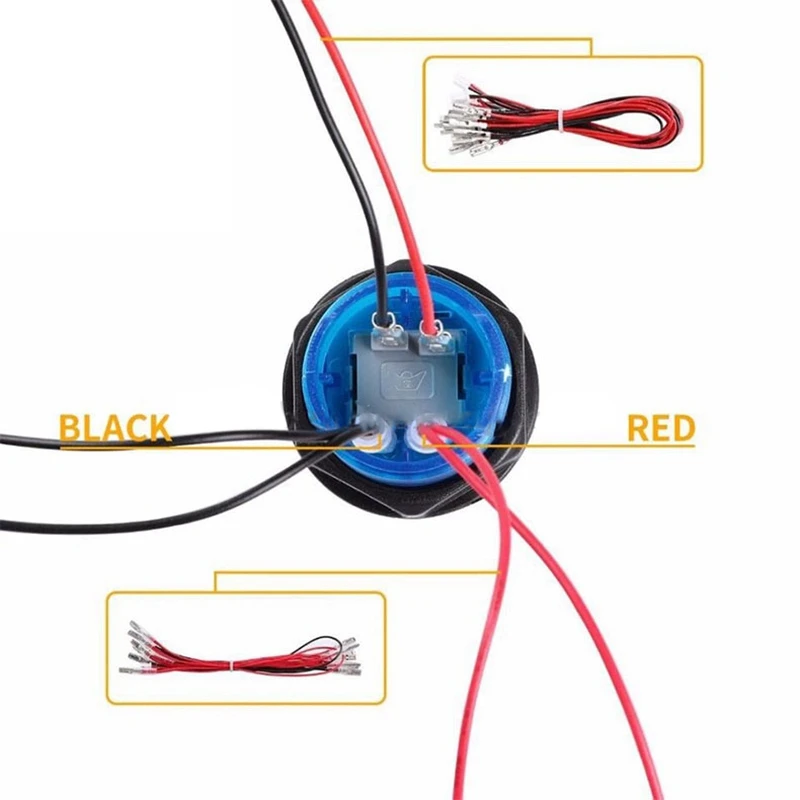 

2 Player Arcade Contest DIY Kits USB Encoder to PC Joystick + LED Chrome Buttons for Arcade Mame Raspberry Pi 2 3 3B