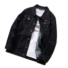 Джинсовая куртка Zoenova, Мужская джинсовая куртка, хлопковая Повседневная однотонная куртка, черная джинсовая куртка, Мужская Уличная одежда, 3 цвета