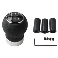 5 speed manual gear shift knob universal car modified leather shifter lever knob car interior accessories