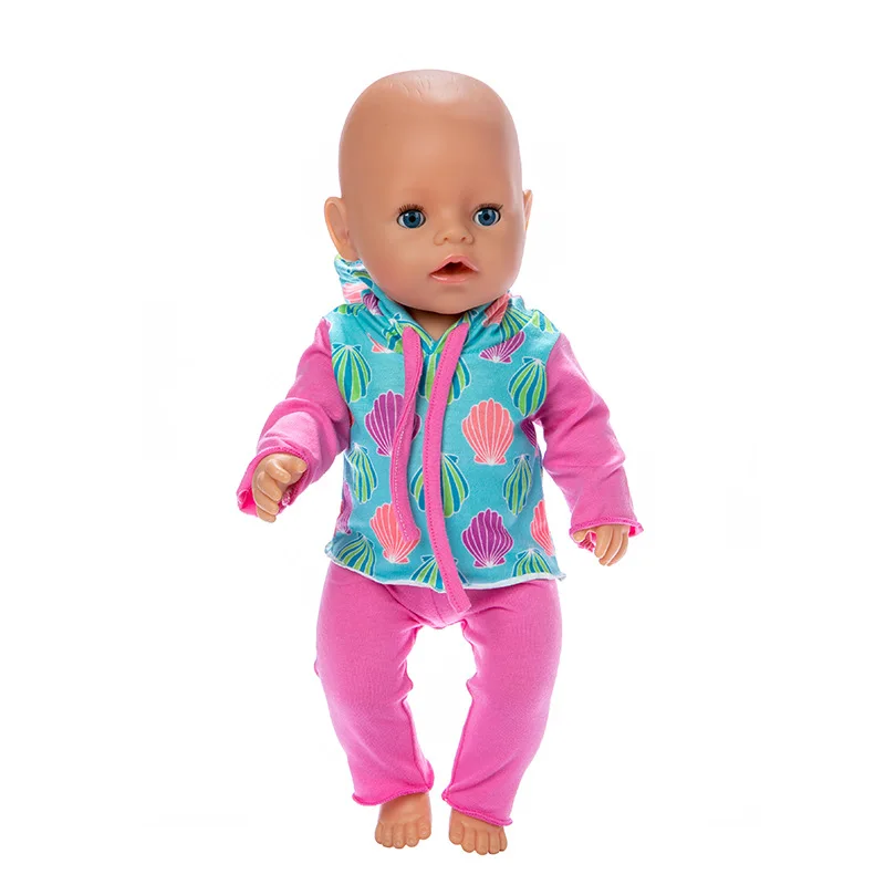 2 шт. в 1 2019 Новая одежда костюм для 17 дюймов Reborn Baby Doll 43 см ухода за ребенком мам
