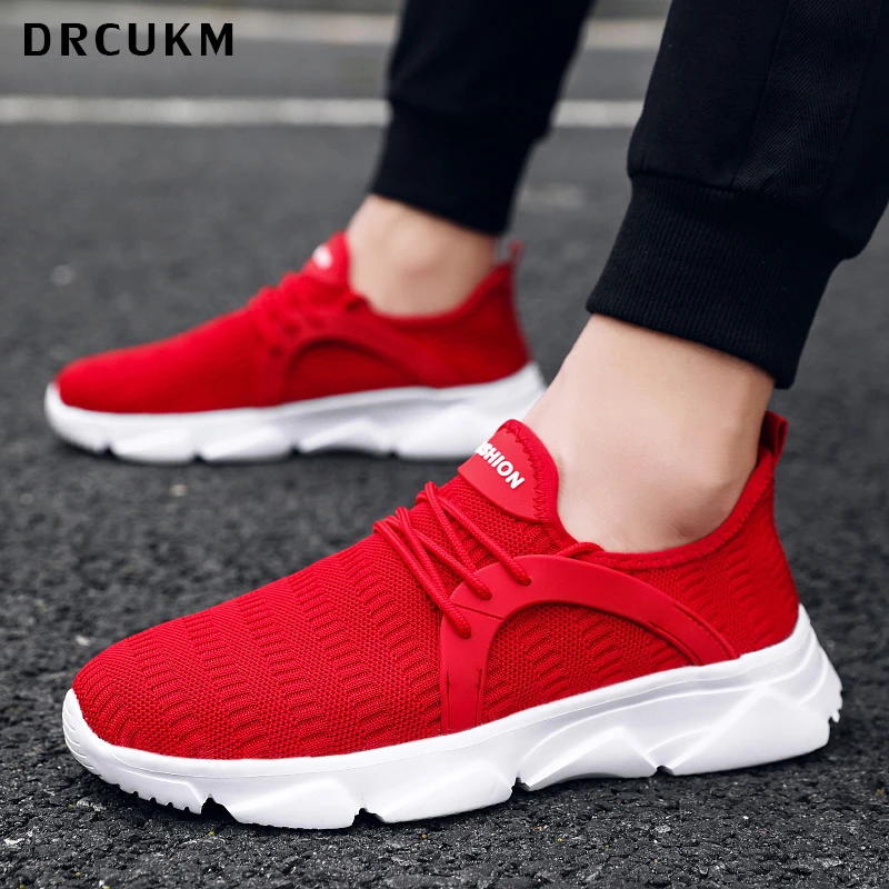 

Men's Vulcanized Shoes Ultralight Mesh Sneakers Men's Shoes Tennis Sports Lace-up Non-slip Walking Shoes Zapatillas Hombre