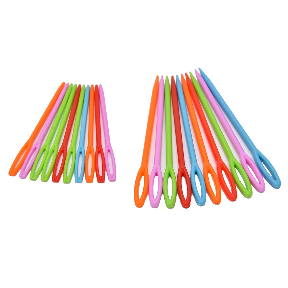 20 шт. крестообразные швейные иглы большой глаз пластиковая шерсть швейная