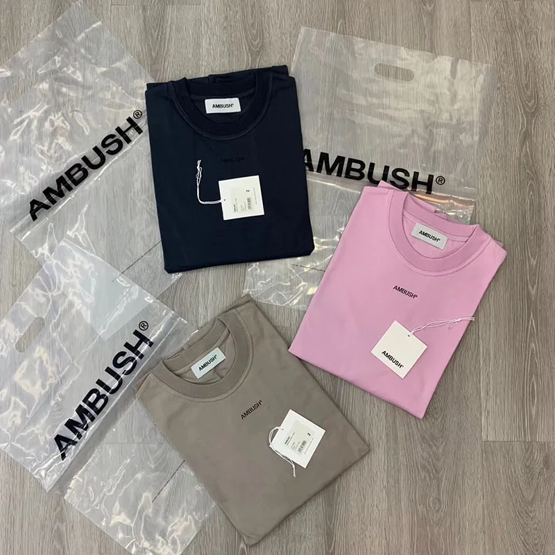 Засада футболка для мужчин и женщин модная повседневная хлопчатобумажная одежда