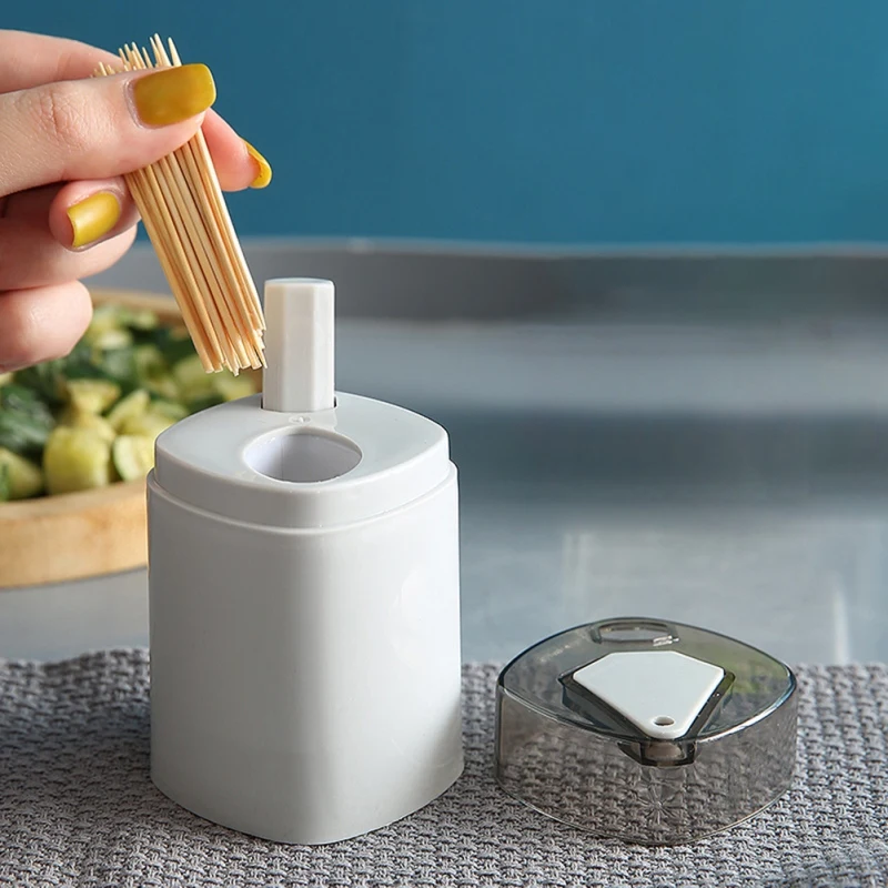 

Practical furniture Push-in toothpick holder, portable portable toothpick jump out of the toothpick, convenient and sanitary