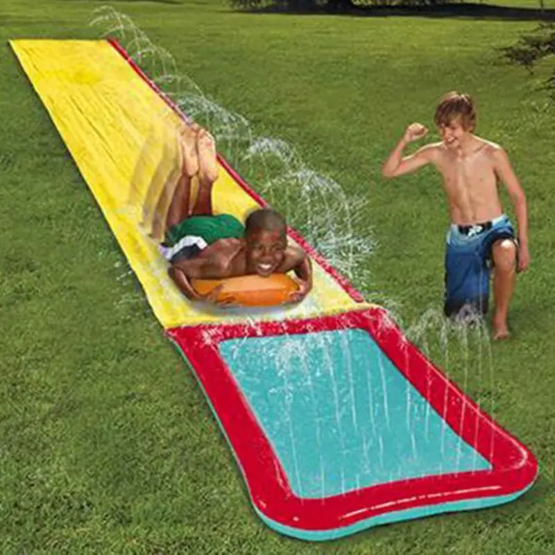 

Giant Sprint Water Slide Fun Lawn Water Slides Pools for Kids Summer Games Center Backyard Outdoor Toys