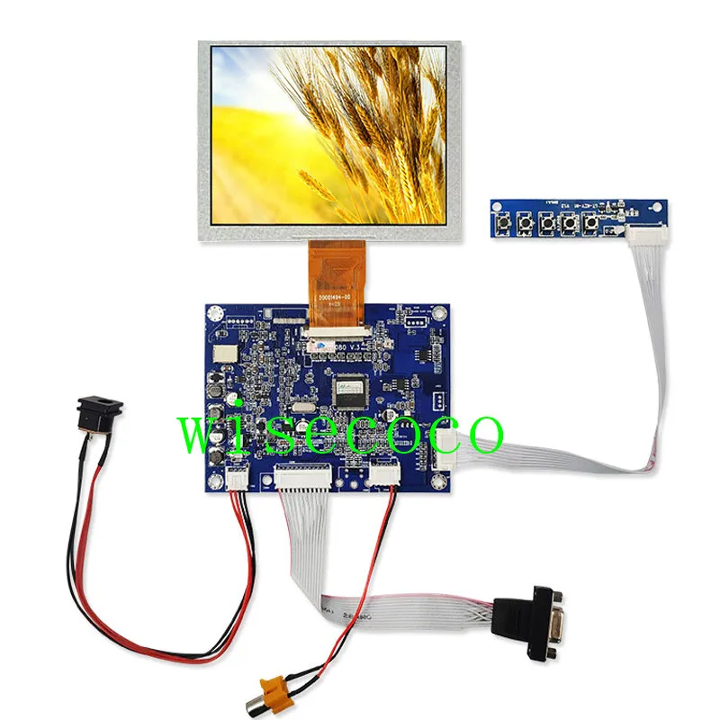 

LCD Screen 5 inch 640x480 ZJ050NA-08C display panel LCD 50 pins Control Board KYV-N2 V6 Replacement AT050TN22