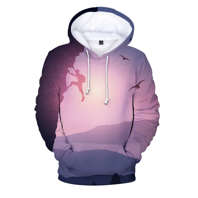

3D Print Hoodies Rock Climbing Sweatshirt Women Pullover Funny O-neck Hip Hop Tops Oversize Hoodies Men Harajuku Sweatshirts
