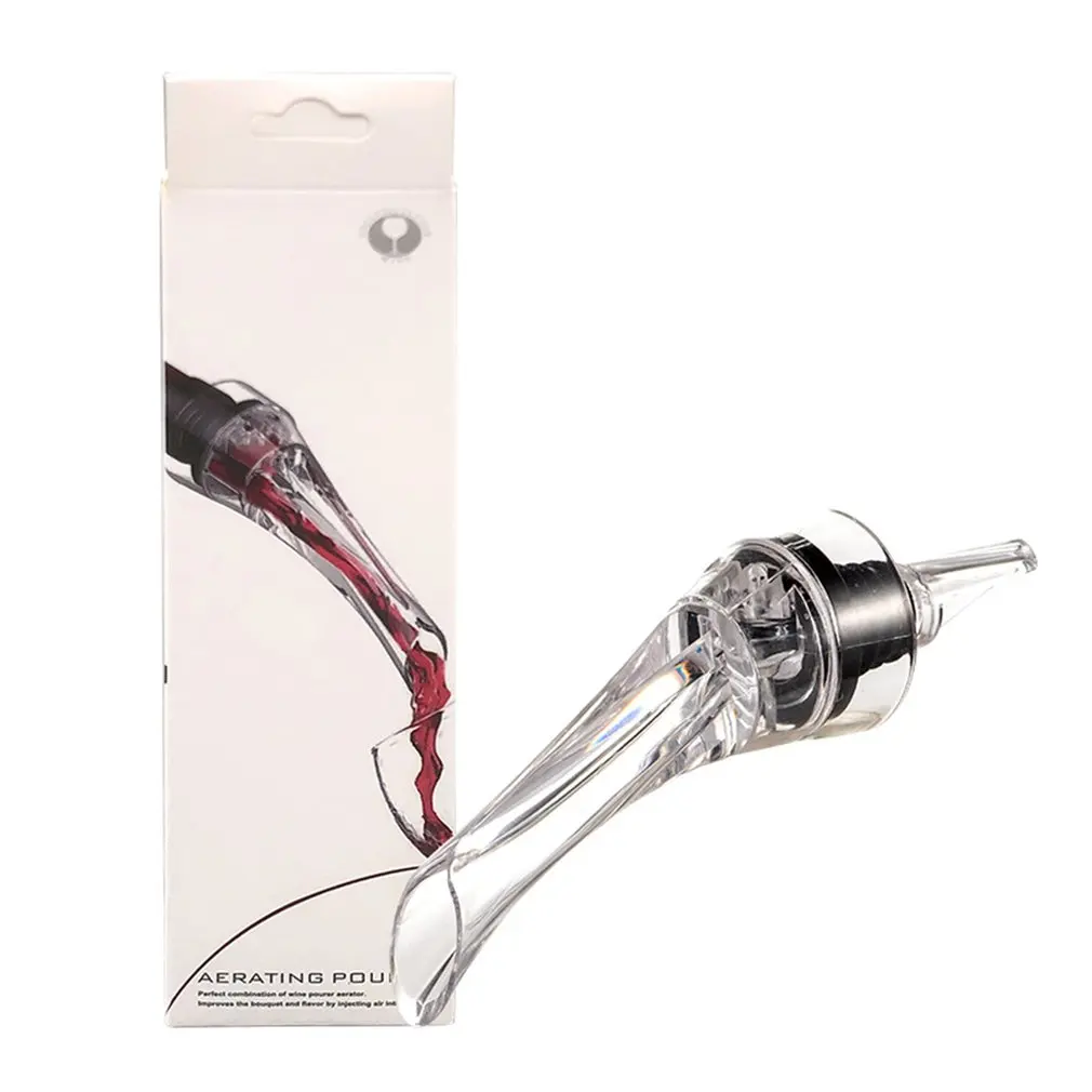 

Olecranon Shape Wine Pourer Acrylic Red Wine Decanter Wine Pourer Set Bar Supplies Decanter Color Box