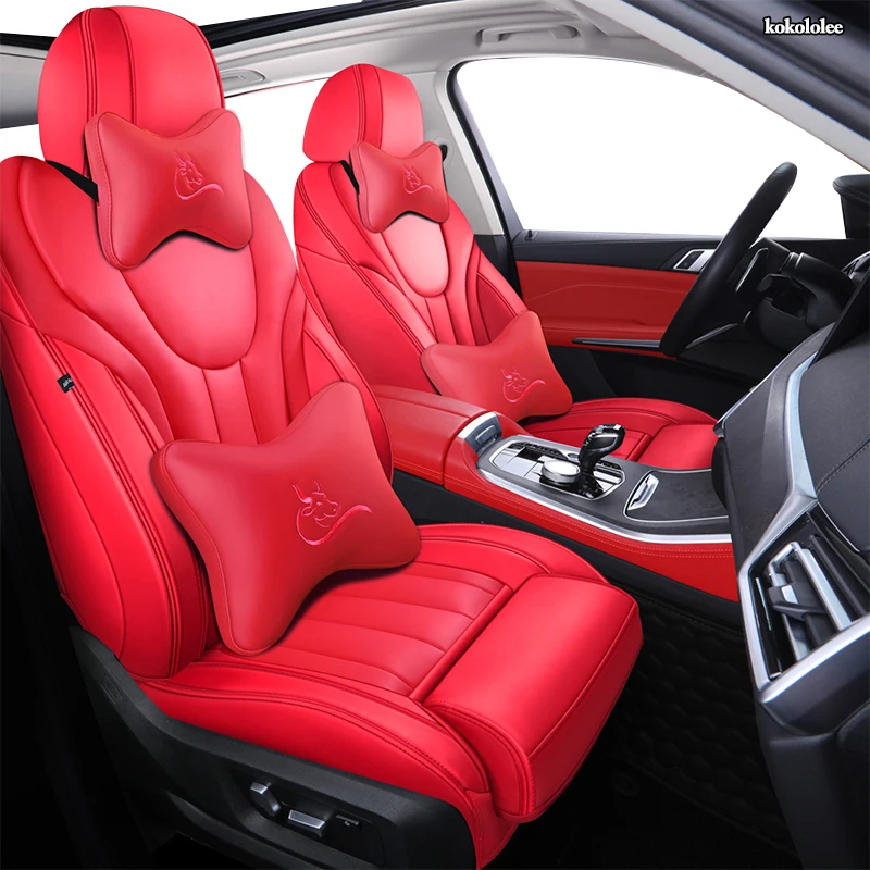 

KOKOLOLEE Custom Leather car seat cover For KIA Niro KX1 Cadenza SHUMA CARENS Carnival VQ Borrego Opirus Sorento car seats