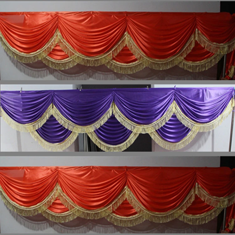 Ледяной шелк банкет Сделай Сам декор с кисточками лоскуты свадебное украшение