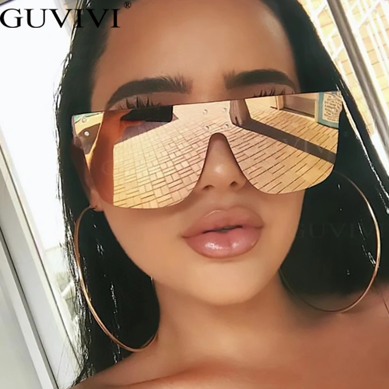 Солнцезащитные очки большого размера UV400 для мужчин и женщин роскошные