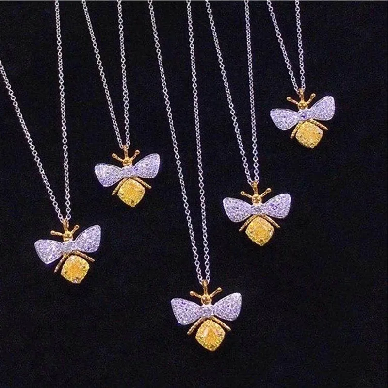 Женское ожерелье с подвеской в виде пчелы Anillos Yuzuk ювелирное изделие из