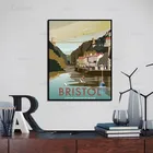 Картина на холсте в скандинавском стиле, ретро, винтажный постер с изображением ванны, Джорджии, Бристоля, украшение для гостиной