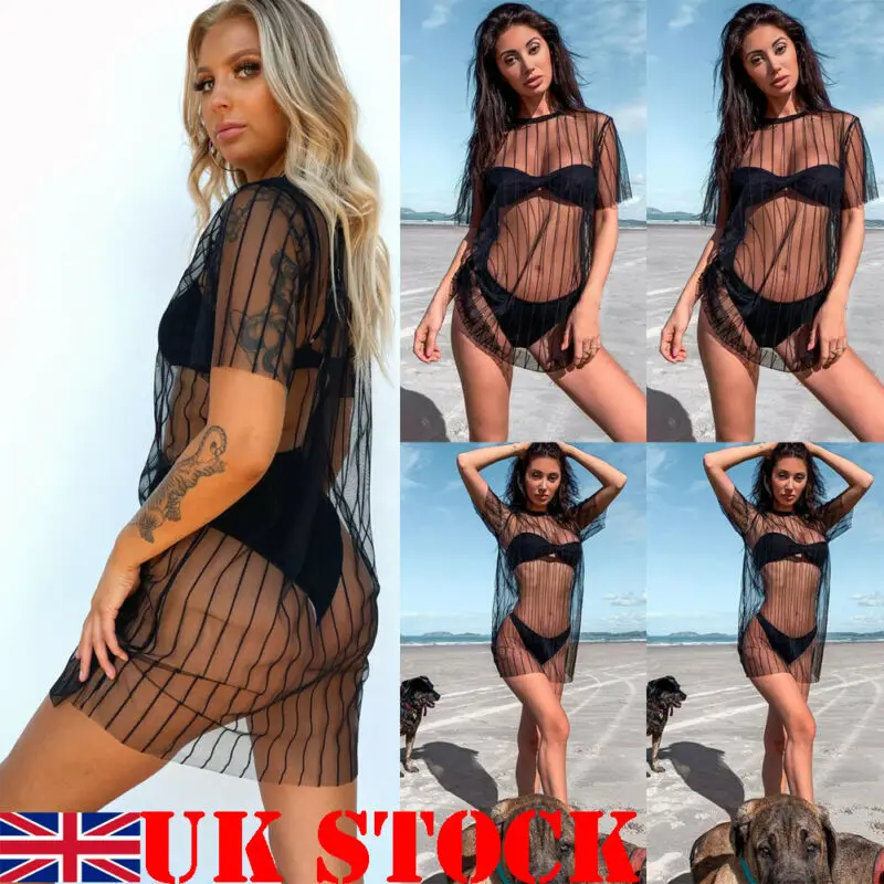 

Women Sexy See-Through Maxi Swimsuit Skirt Sheer Chiffon Skinny Sarong Bikini Cover up
