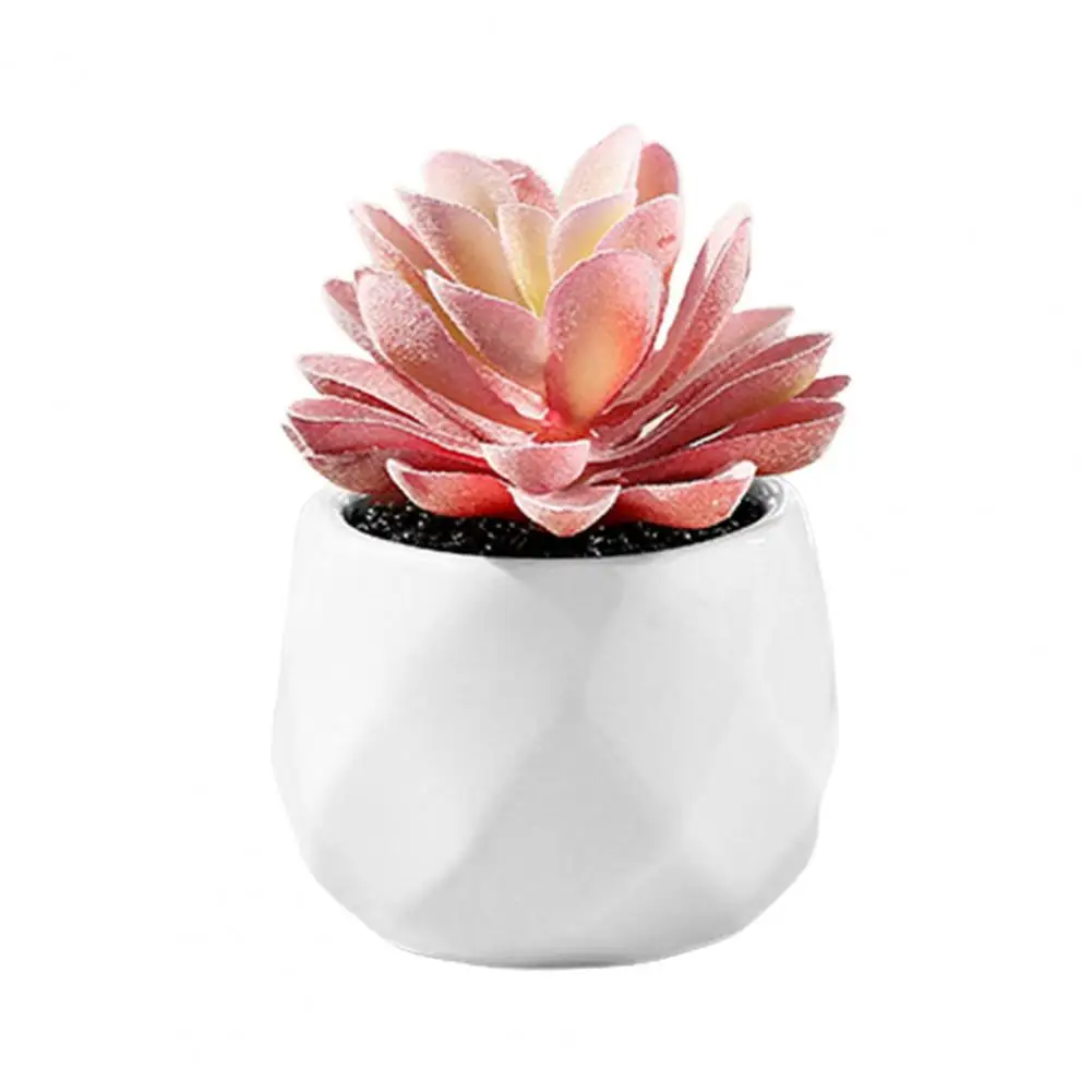 

60% горячая Распродажа искусственные карликовые деревья Красивая приятный на вид, Реалистичный искусственный Многослойные суккулентные ра...