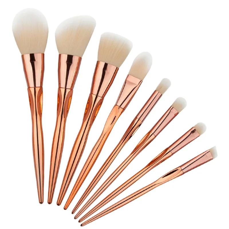 8 шт. набор металлический кистей для макияжа косметические тональный крем лица