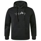 Зимнее пальто, мужской спортивный костюм с электрокардиограммой, одежда с принтом любовь, Мужская теплая короткая толстовка с капюшоном Harajuku, мужские толстовки с капюшоном