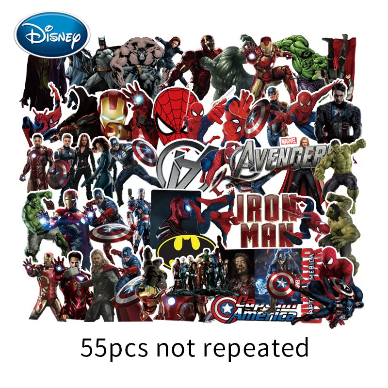Disney 55 шт Человека-паука героев из мультфильмов наклейки единовременных