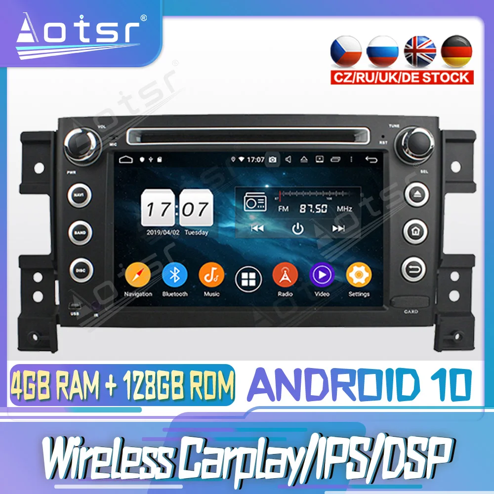 

Android 10 PX6 128G для Suzuki Vitara 2005 2006 2011 DVD GPS навигация Авто Радио стерео видео мультимедиа плеер головное устройство 2din