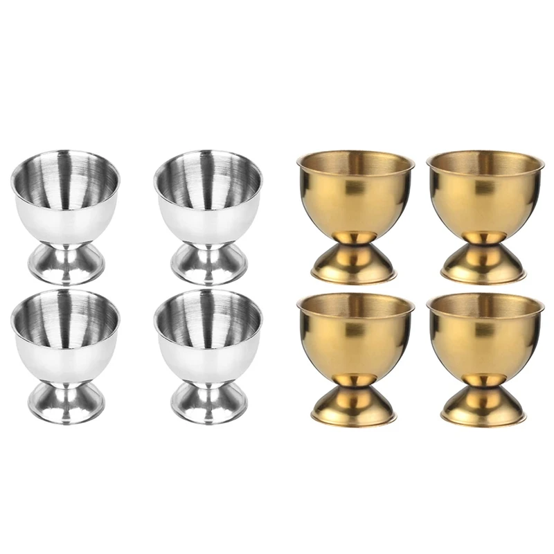 

Egg Cups Set Stainless Steel Eggs Hard Boiled Eggs and Soft Tray Tool Holders Kitchen