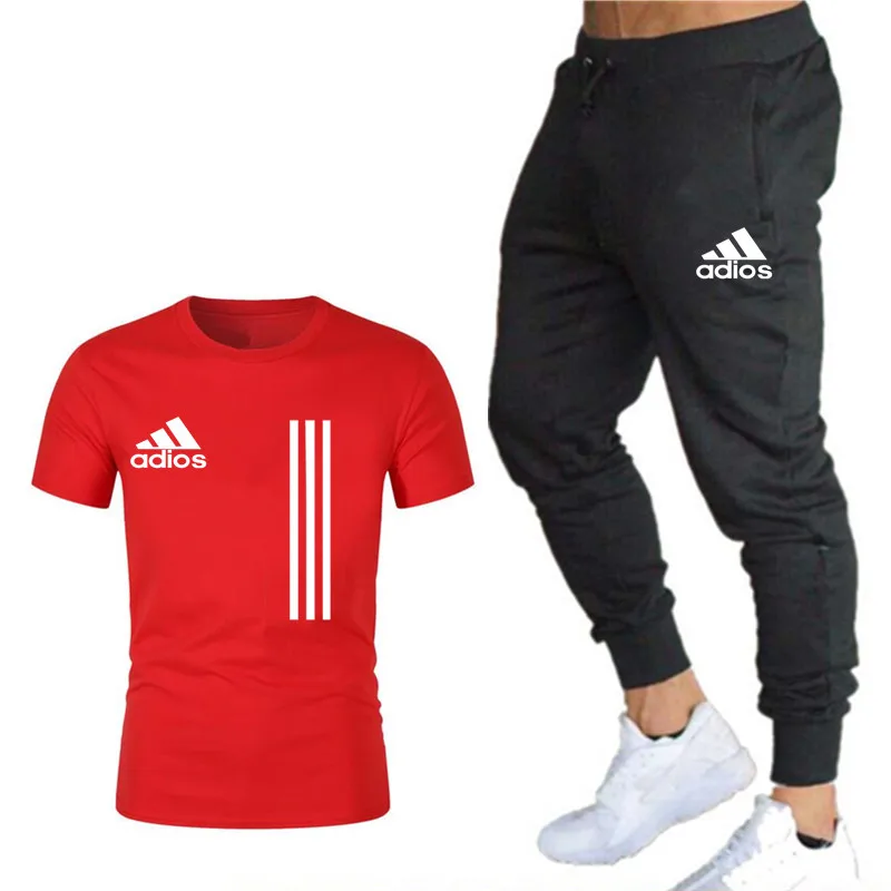 

2021 Sommermode Casual Brand Herrenanzug Sportswear Sportswear Trainingsanzug Herren Sportswear Kurzarm T-Shirt 2-teiliges Set
