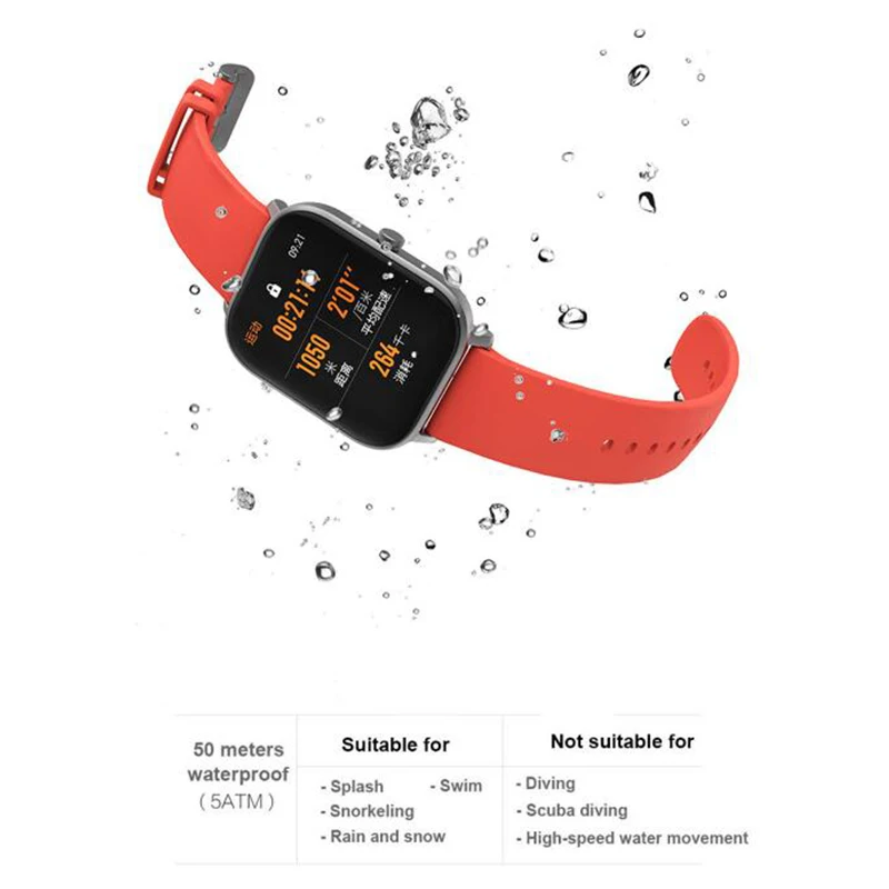 Amazfit GTS Смарт часы 5ATM Водонепроницаемые Плавающие глобальная версия 14 дней