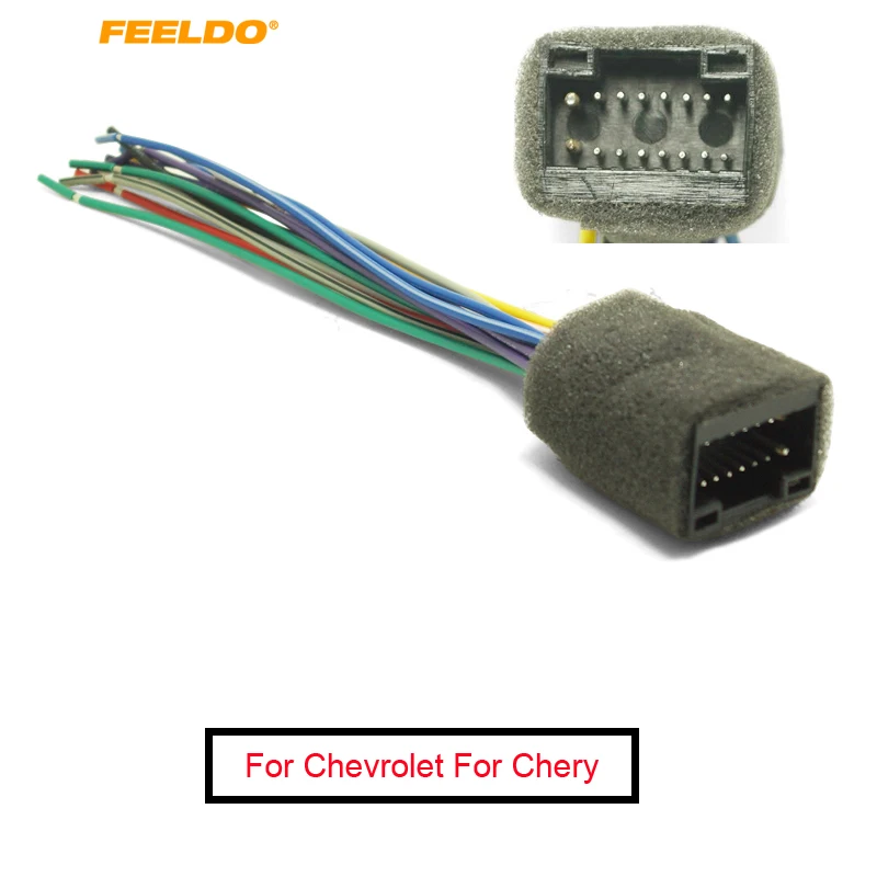 

FEELDO 1PC 16pin Car Radio Stereo Wire Harness Plug Cable Female For CHEVROLET AVEO/LOVA #FD-1606