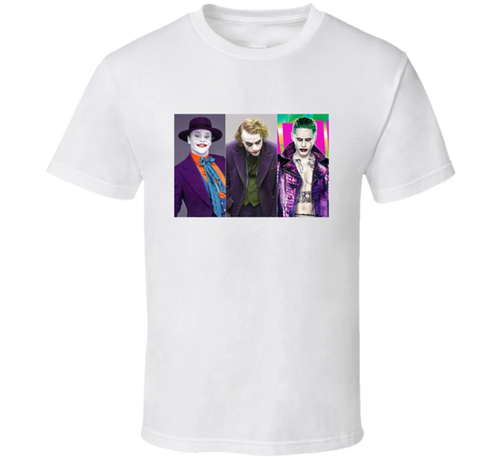 Джокер Джек Николсон Хит Леджер Джаред Лето футболка мужская подарок новинка из