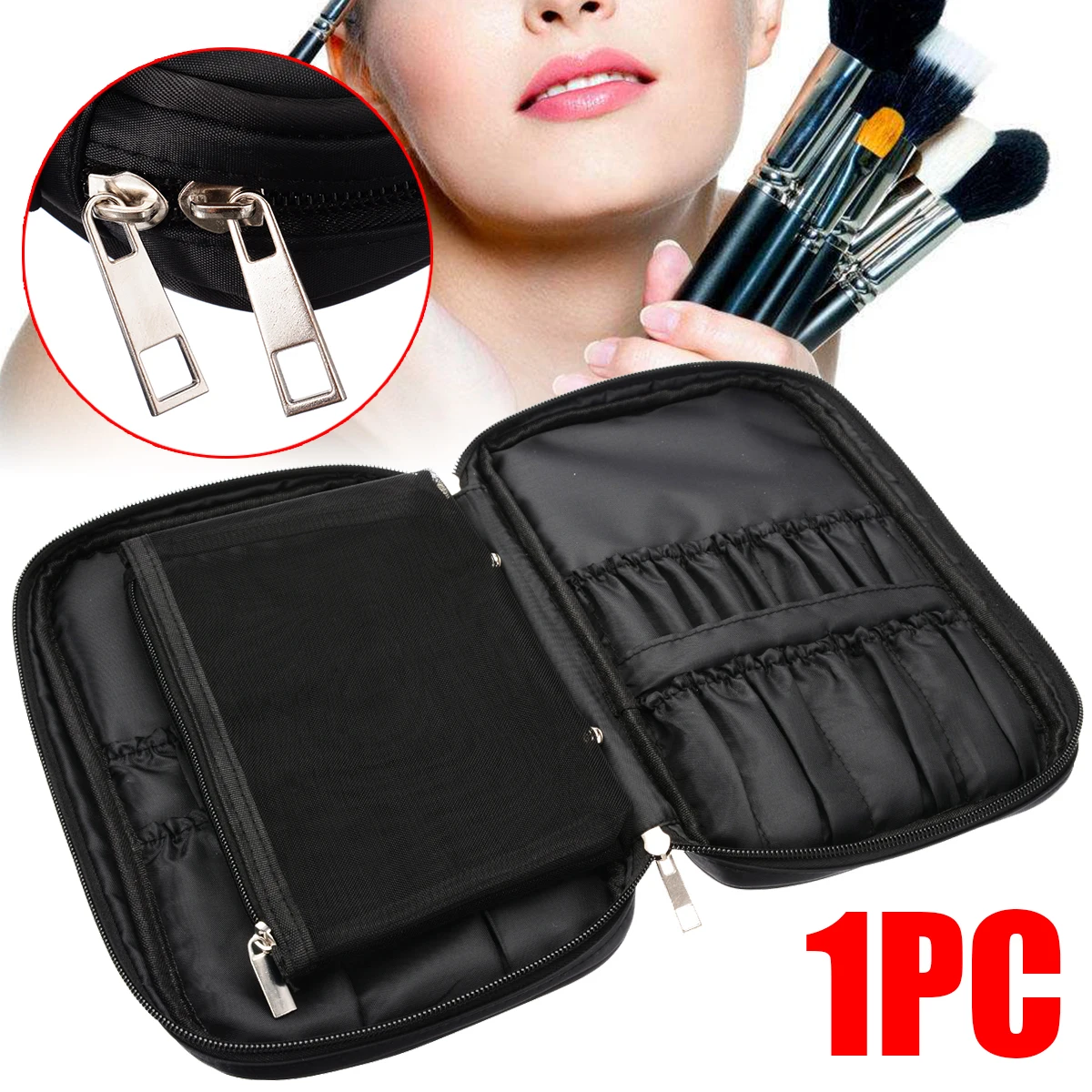 Профессиональная защитная сумка для кистей макияжа чехол косметических