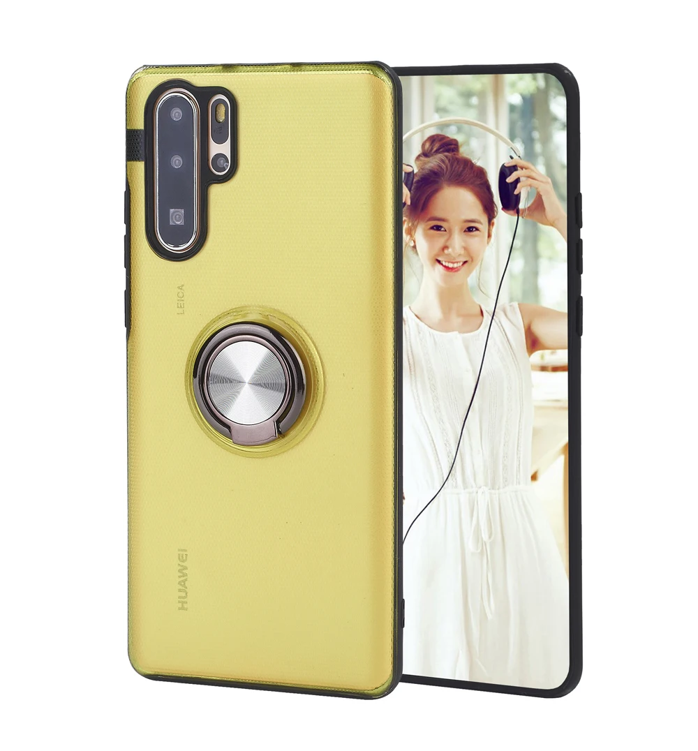 Transparent ring mobile phone case is easy to carry suitable for Huawei P30 P20 Mate20 series shockproof and shatterproof FUNDA |