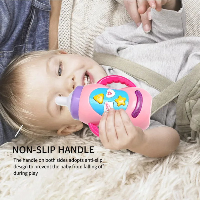 

Baby Sound Music Simulation Milk Bottle Toy Kids Infant Early Learning Tool Instruments Musical Toys