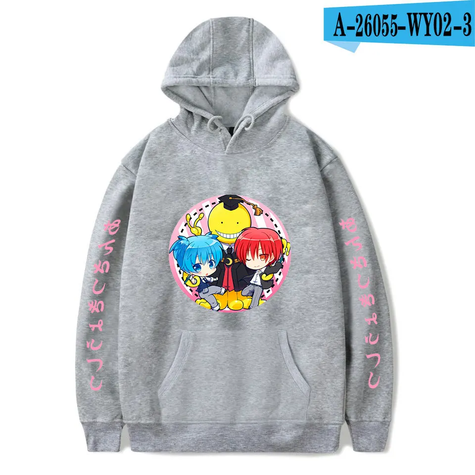

Fashion Casual Hoodies Tops Japanese Anime Assassination Classroom Hoodies Pullovers Women Funny Cartoon Harajuku Sweatshirt