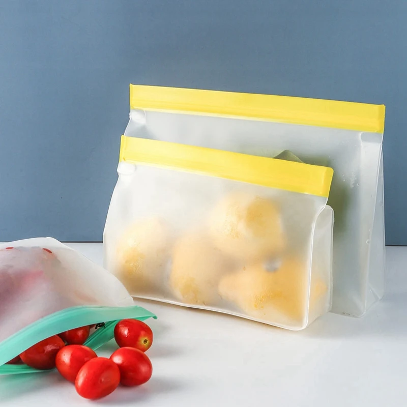 6 шт. многоразовые пластиковые пакеты на молнии для хранения продуктов | Дом и сад