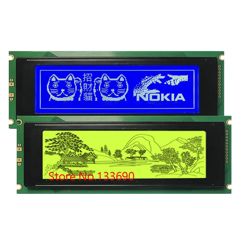5 4 дюймовый 24064 240*64 240X64 графическая точечная матрица LCM синий желтый ЖК-дисплей