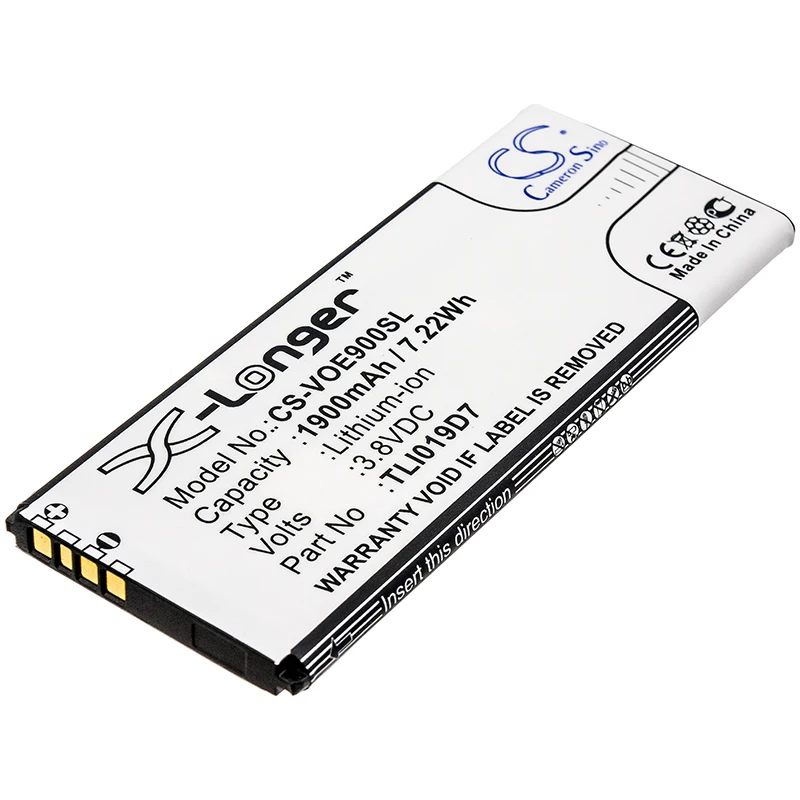 

CS 1900mAh / 7.22Wh battery for Alcatel 1 Dual SIM TLI019D7