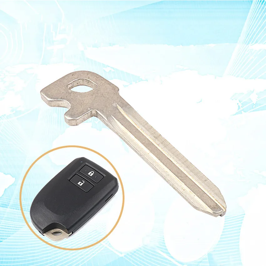 Бесключевой вход необработанное лезвие запасной смарт ключ для Toyota Corolla Camry Prius