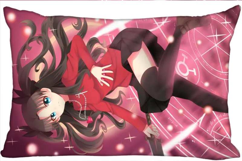 Пользовательская Подушка Чехол Tohsaka Рин прямоугольная искусственная 45x35 см (с