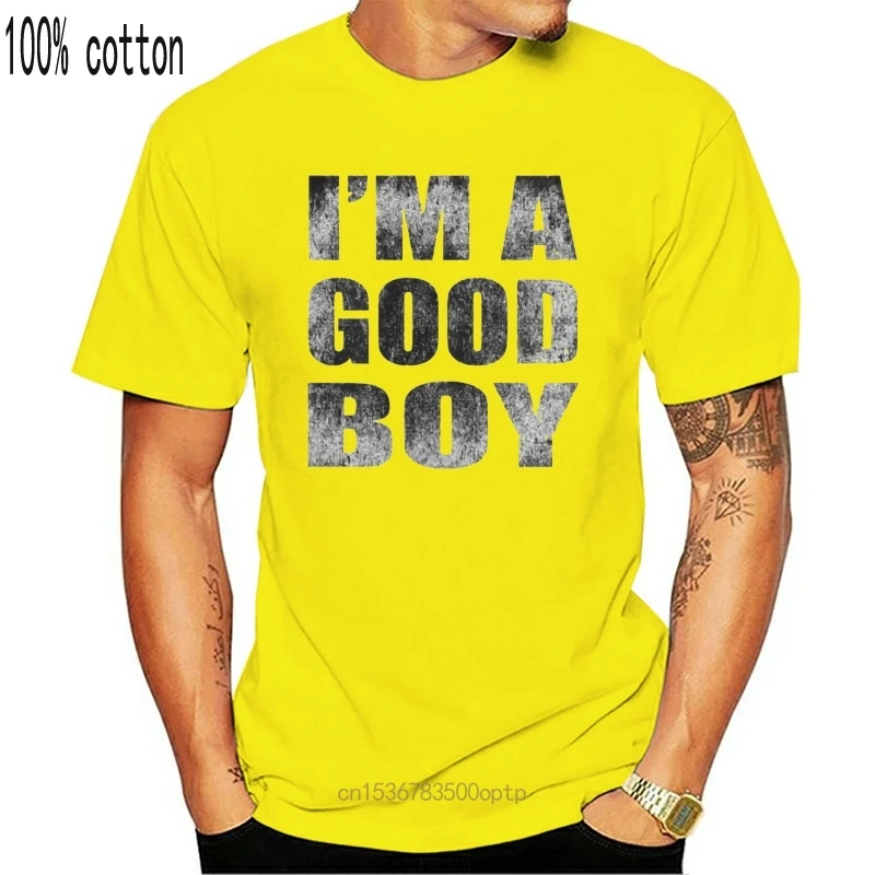 

2021 Printed Men T Shirt Cotton Short Sleeve i'm A GOOD BOY FUNNY Tee Shirt Women Tshirt