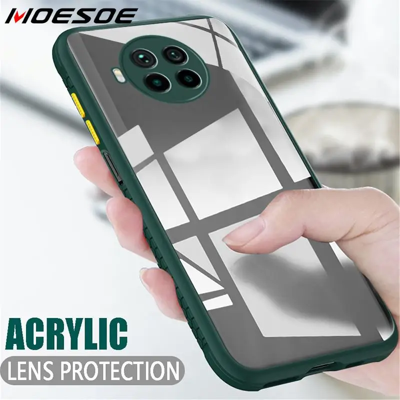 

Colorful Bumper Acrylic Soft Case Cover For Xiaomi 11 10T Pro Lite Poco X3 NFC M3 Note 10 Pro Redmi Note 9 Pro 9S 8 Pro 9A 9C
