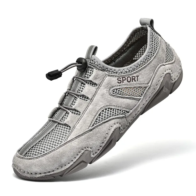 

breathable leather sneakers men casual shoes big size 48 47 cow suede mens shoes softable handmade lace up flats outdoor